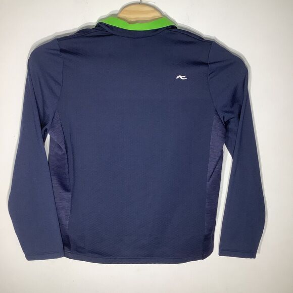 KJUS Mens Damon Midlayer 1/2 Zip Pullover Atlanta Blue Size 54 XL NWT - Picture 3 of 9